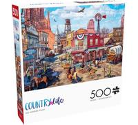 Buffalo Games - Dominic Davison - Old Western Town - Rompecabezas de 500 piezas para adultos - Rompecabezas desafiante perfecto para noches de juegos - El tamaño del rompecabezas terminado es de 21.25