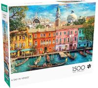 Buffalo Games - Dominic Davison - A Day in Venice - 1500 Piece Jigsaw Puzzle for Adults -Challenging Puzzle Perfect for Game Nights - Finished Size is 38.50 x 26.50