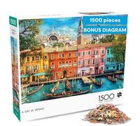 Buffalo Games - Dominic Davison - Un día en Venecia - Rompecabezas de 1500 Piezas para Adultos, Rompecabezas desafiante Noches de Juegos - El tamaño del Rompecabezas Terminado es de