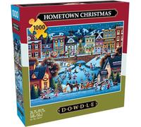 Buffalo Games - Dowdle - Hometown Christmas - Rompecabezas de 1000 Piezas para Adultos, desafiante, Noches de Juegos, tamaño Terminado: 26.75 x 19.75 Pulgadas