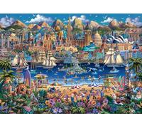 Buffalo Games - Dowdle - World Pieces - 300 Piece Jigsaw Puzzle for Adults -Challenging Puzzle Perfect for Game Nights - Finished Size is 21.25 x 15.00