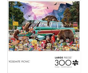 Buffalo Games - Garry Walton - Yosemite Picnic - Rompecabezas de 300 Piezas Grandes para Adultos, Rompecabezas desafiante Noches de Juego - Tamaño Terminado 21.25 x 15.00