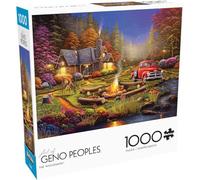 Buffalo Games - Geno Peoples - The Woodsmen - Rompecabezas de 1000 Piezas para Adultos, Rompecabezas desafiante Noches de Juegos, el tamaño del Rompecabezas Terminado es de 26.75 x 19.75