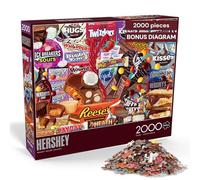 Buffalo Games Hershey - Collage de Lujo - Rompecabezas de 2000 Piezas para Adultos, Rompecabezas desafiante Noches de Juegos, tamaño Terminado 38.50 x 26.50 Pulgadas