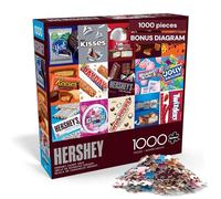 Buffalo Games - Hershey's- Hershey Candy Grid - Rompecabezas de 1000 Piezas para Adultos - Rompecabezas desafiante Noches de Juegos - El tamaño Final es de 26.75 x 19.75 Pulgadas