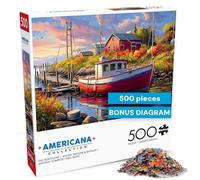 Buffalo Games - Imagine It Images - Old Boathouse - Rompecabezas de 500 Piezas para Adultos - Rompecabezas desafiante Noches de Juegos - El tamaño Final es de 21.25 x 15.00 Pulgadas