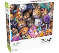 Buffalo Games - Jeff Haynie - Cat Nap - 750 Piece Jigsaw Puzzle for Adults - Challenging Puzzle Perfect for Game Nights - Finished Size is 24.00 x 18.00