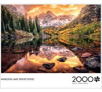 Buffalo Games - Joshua Snow - Maroon Lake Reflections - Rompecabezas de 2000 Piezas para Adultos, Rompecabezas desafiante Noches de Juegos, el tamaño Final es de 38.50 x 26.50 Pulgadas