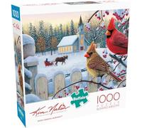 Buffalo Games - Kim Norlien - White Crimson Morning - Rompecabezas de 1000 Piezas