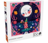Buffalo Games - Moonlight Journey (Cuadrado) - Rompecabezas de 300 Piezas Grandes para Adultos, Rompecabezas desafiante Noches de Juego - Tamaño Terminado 18.00 x 18.00