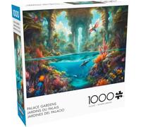 Buffalo Games - Noah Bay - Palace Gardens - Rompecabezas de 1000 Piezas para Adultos - Rompecabezas desafiante Noches de Juegos - El tamaño Final es de 26.75 x 19.75 Pulgadas