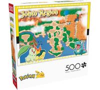 Buffalo Games - Pokemon- Johto Region - 500 Piece Jigsaw Puzzle for Adults -Challenging Puzzle Perfect for Game Nights - Finished Size is 21.25 x 15.00