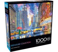 Buffalo Games - Rainy Manhattan - Rompecabezas de 1000 Piezas para Adultos, Rompecabezas desafiante Noches de Juego - Tamaño Terminado 26.75 x 19.75 Pulgadas