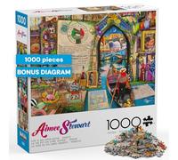 Buffalo Games - Rompecabezas de 1000 piezas de Aimee Stewart Life is an Open Book- Rompecabezas de Venecia desafiante y colorido para adultos - Piezas cortadas con precisión, hermosas obras de arte y
