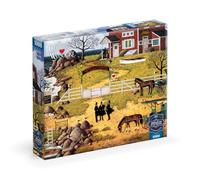 Buffalo Games - Sapphire Select - Charles Wysocki - Formulando el plan - Rompecabezas de 1000 piezas - Desafiante y divertido - Tablero de rompecabezas con respaldo azul - Caja de exhibición de regalo