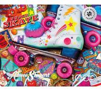 Buffalo Games - Silver Select - Aimee Stewart - Skate Night - Rompecabezas de 1000 Piezas para Adultos, Rompecabezas desafiante Noches de Juegos, el tamaño del Rompecabezas Terminado es