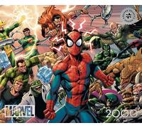 Buffalo Games - Silver Select - Marvel - Sinister War - Rompecabezas de 2000 Piezas para Adultos - Rompecabezas desafiante Noches de Juegos - El tamaño Final es de 38.50 x 26.50 Pulgadas