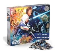 Buffalo Games - Silver Select - Star Wars - The Force is Strong with This One - Rompecabezas de 2000 Piezas para Adultos - Rompecabezas desafiante Noches de Juegos - El tamaño Final es