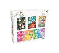 Buffalo Games - Squishmallows - Paquete múltiple de 4 x 1 - Paquete múltiple de aplastamiento - Rompecabezas de Varias Piezas para Adultos - Rompecabezas desafiante Noches de Juegos