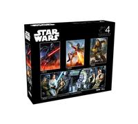 Buffalo Games - Star Wars - Multipack 4 x 1 - Multipack clásico #2 - Rompecabezas de Varias Piezas para Adultos - Rompecabezas desafiante Noches de Juegos - El tamaño Terminado varía