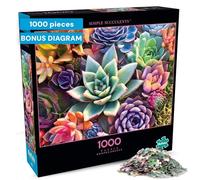 Buffalo Games- Suculenta Simple Rompecabezas, Color Verde, L (11985)