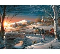 Buffalo Games - Terry Redlin - Almost Home - Rompecabezas de 1000 piezas para adultos, rompecabezas desafiante perfecto para noches de juegos, el tamaño del rompecabezas terminado es de 26.75 x 19.75