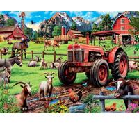 Buffalo Games - Vida en el Campo - Tiempo de tareas -Rompecabezas de 1000 Piezas para Adultos Rompecabezas desafiante Noches de Juego - Tamaño Terminado 26.75 x 19.75