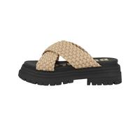 Buffalo Lennox Cross Pantolette Sandalias Mulas Zapatillas Mujer Negro