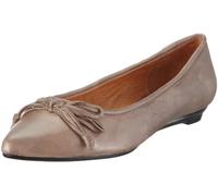 Buffalo London 210-9392 Baby Bill Leather 122271 - Bailarinas de Cuero para Mujer, Color Gris, Talla 42