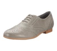 Buffalo London 508-13487-1 Cow Leather 119220 - Zapatos de Cuero para Mujer, Color Gris, Talla 37