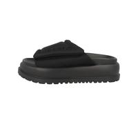Buffalo Palma Velcro Zapatillas De Casa Mujer Sandalias Negro Plano Sin Patron