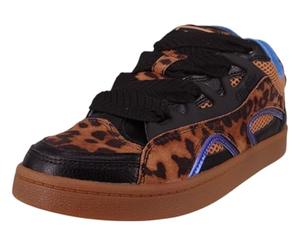 Buffalo Patines Liberty - Negro/Azul Leo Cuero Sintético Ancho Normal, marrón, 39 EU