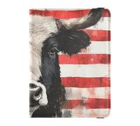 Buffalo Plaid USA Stars Patriotic 4 de julio Funda de cuero para pasaporte Combo lindo libro de pasaporte ultra delgado, Buffalo Plaid USA Stars Patriotic 4 de julio, 1 size