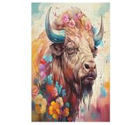 Buffalo Puzzle Games for Adults Y Niños - for Creativity And Mindfulness - Challenging Jigsaw Puzzles 1000 Piezas for Family 78×53cm