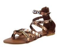 Buffalo - Sandalias de Vestir para Mujer, Color Dorado, Talla 42