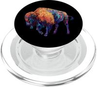 Buffalo Shirt American Bison Shirt Western Shirt Gift PopSockets PopGrip para MagSafe