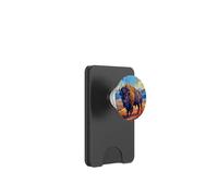 Buffalo Shirt American Bison Western Watercolor PopSockets PopWallet para MagSafe
