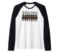 Buffalo Soldiers African American Black Military History Camiseta Manga Raglan