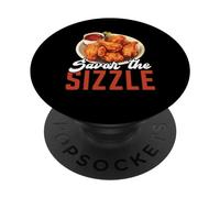 Buffalo Wings Foodie American Food Lover Alitas de Pollo PopSockets PopGrip Adhesivo