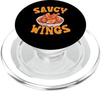 Buffalo Wings Foodie American Food Lover Alitas de Pollo PopSockets PopGrip para MagSafe