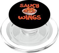 Buffalo Wings Foodie American Food Lover Alitas de Pollo PopSockets PopGrip para MagSafe