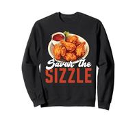 Buffalo Wings Foodie American Food Lover Alitas de Pollo Sudadera