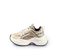 Buffalo Yuno - Cream/Oro/Negro Cuero Sintético Ancho Normal, beige, 40 EU