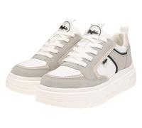 Buffalo Zapatillas deportivas Vectra Low Low Top para mujer, con cordones, color blanco y gris, blanco gris, 39 EU