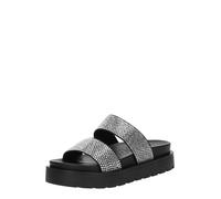 BUFFALO Zapatos abiertos 'Raya' negro / plata 41 negro / plata