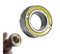 Buffcy - Anillo antiestrés silencioso y silencioso, spinner de relámpago para adultos, juguetes de metal EDC para aliviar el estrés, control deslizante para ansiedad, concentración, TDAH, regalos para