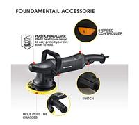 Buffer Pulidora 700W Máquina pulidora de automóviles 6 pulgadas 21 mm Random Orbit DA Pulidora Profesional 150 mm de doble acción Buffer Máquina de cera pulidora de automóviles para detalles de autom