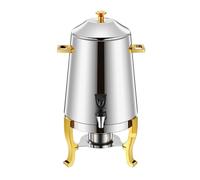 Buffet Comercial Al Por Menor 13L Dispensador De Agua Caliente Té Termo Leche Oro Cobre Acero Inoxidable Urna Café Haz Tu Vida MáS FáCil(Half Golden)