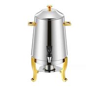 Buffet Comercial Al Por Menor 13L Dispensador De Agua Caliente Té Termo Leche Oro Cobre Acero Inoxidable Urna Café Haz Tu Vida MáS FáCil(Half Golden-13L)