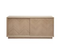 Buffet con motivos de espiga en madera clara de roble L160 cm ARROW